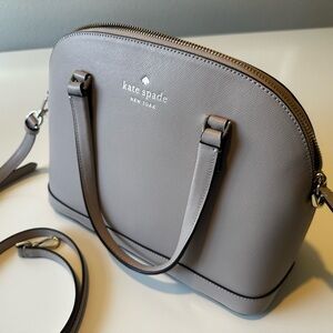 Kate Spade Sadie Dome Medium Satchel Hand Bag Tusk Color